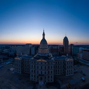 2020-04-11_004021_WTA_Mavic2Pro - pano - 21 images - 17827x7056_0000 The Michigan State Capitol is the building that houses the legislative branch of the government of the U.S. state of Michigan. It is in the portion of the state...
