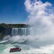 2022-07-25_130460_WTA_R5 Niagara Falls (/naɪˈæɡərə/) is a group of three waterfalls at the southern end of Niagara Gorge, spanning the border between the province of Ontario in Canada...