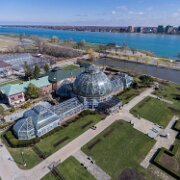 2016-03-25_00089_WTA_Phantom4 The Anna Scripps Whitcomb Conservatory (commonly and locally known as the Belle Isle Conservatory) is a greenhouse and a botanical garden located on Belle Isle,...