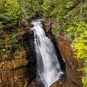 Waterfall Miners Falls, Pictured Rocks National Lakeshore, Munising, Michigan