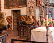 2013-04-13_19-02_20159_WTA_5DM3 A National Historic Landmark, San Xavier Mission was founded as a Catholic mission by Father Eusebio Kino in 1692. Construction of the current church began in...