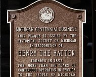 2017-08-07_126315_WTA_5DM4 Henry the Hatter Store - Detroit, Michigan. Henry Komrofsky had worked as a hatter at the John C. Hartz shop before deciding to open up his own shop. Gustave...