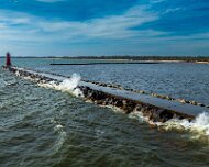 2024-10-19_497573_WTA_Mavic 3 Fall Colors - Day Iron Mountain to Mackinaw City The Manistique East Breakwater Light, located at the entrance to Manistique Harbor on Lake Michigan, has been a...
