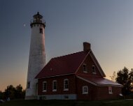 2013-10-09_18-53_36121_WTA_5DM3 Tawas Point Light is located in the Tawas Point State Park off Tawas Bay in Lake Huron in Baldwin Township in Northern Michigan.