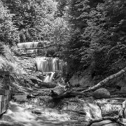 WTA_5DM3 - 2012_07_01 - 0912-Edit-2 Sable Falls is a waterfall located on Sable Creek in the eastern-most portion of the Pictured Rocks National Lakeshore in Alger County, Michigan. The falls...