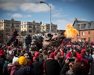 2014-03-23_13-42_10911_WTA_5DM3 The Marche du Nain Rouge The founder of Detroit, Antoine de la Mothe Cadillac, met a fortune teller in 1701 who told him his dreams about a red devil were of...