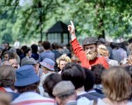 IMG00361 Speakers Corner, London, England. Speakers' Corner is an area where open-air public speaking, debate and discussion are allowed. The original and most noted is...