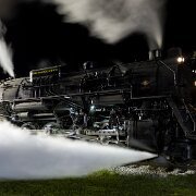 2017-08-19_128790_WTA_5DM4 Pere Marquette 1225 is a 2-8-4 (Berkshire) steam locomotive built for Pere Marquette Railway (PM) by Lima Locomotive Works in Lima, Ohio. 1225 is one of two...