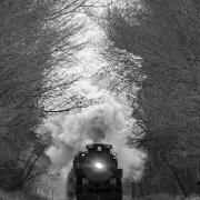 2018-12-08_59325_WTA_5DM4 Pere Marquette 1225 is a 2-8-4 (Berkshire) steam locomotive built for Pere Marquette Railway (PM) by Lima Locomotive Works in Lima, Ohio. 1225 is one of two...
