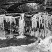 Waterfall West Falls of the Black River Cascade Park Elyria, Ohio