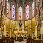 2013-08-13_14-02-59_0805-WTA-5DM3-2 Ste. Anne de Détroit, founded July 26, 1701, is the second oldest continuously operating Roman Catholic parish in the United States. The current Gothic Revival...