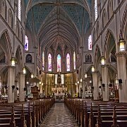 2013-08-13_14-03_29448_WTA_5DM3 Ste. Anne de Détroit, founded July 26, 1701, is the second oldest continuously operating Roman Catholic parish in the United States. The current Gothic Revival...