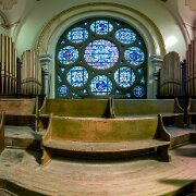 2024-02-25_207571_WTA_R5_Pano_35 Images_14405x6652_0000 St. Charles Borromeo Catholic Church, Detroit, Michigan. St. Charles was established in 1886 in a largely Belgian area. The first church was a small frame...