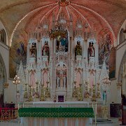 2014-03-05_11-05_06740_WTA_5DM3 - pano - 161 images - 23453x7526_0000 The Sweetest Heart of Mary Roman Catholic Church is located at 4440 Russell Street (at East Canfield Street) in Detroit, Michigan, in the Forest Park...