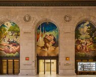 2013-08-13_12-19-08_0719-WTA-5DM3-2 Designed by Cass Gilbert, the Detroit Public Library was constructed with Vermont marble and serpentine Italian marble trim in an Italian Renaissance style. His...