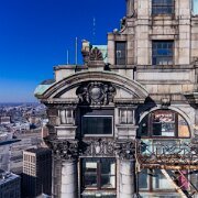 2016-11-06_95617_WTA_Phantom4 he Book Tower is a 145 m (476 ft), 38-story skyscraper located at 1265 Washington Boulevard in Downtown Detroit, Michigan, within the Washington Boulevard...