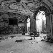 2014-02-01_09-57_00286_WTA_5DM3 Lee Plaza (Also known as the Lee Plaza Hotel or Lee Plaza Apartments) is a vacant high-rise apartment building in Detroit, Michigan... The building was designed...