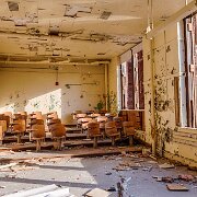 2014-04-12_08-40_14644_WTA_5DM3_HDR-2 Harry B. Hutchins Intermediate School, located on the north side of Detroit, was part of a new wave of education in the city when it opened in 1922. Despite the...