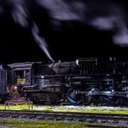2017-08-19_128755_WTA_5DM4 Pere Marquette 1225 is a 2-8-4 (Berkshire) steam locomotive built for Pere Marquette Railway (PM) by Lima Locomotive Works in Lima, Ohio. 1225 is one of two...
