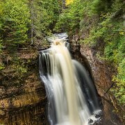 2014-10-09_56769_WTA_5DM3 Miners Falls is a waterfall located on Miners River in the western portion of the Pictured Rocks National Lakeshore in Alger County, Michigan. The falls drops...