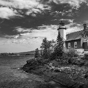 2012-08-30_14-55_10629_WTA_5DM3 Eagle Harbor Light is a lighthouse near Eagle Harbor Township, Michigan on the Keewenaw Peninsula jutting from the Michigan's Upper Peninsula up into Lake...