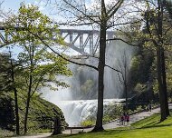 Waterfall Letchworth State Park Upper Falls