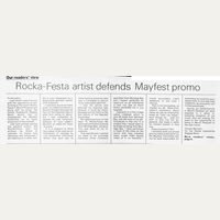 The artist replies &mdash; Rock-A-Festa